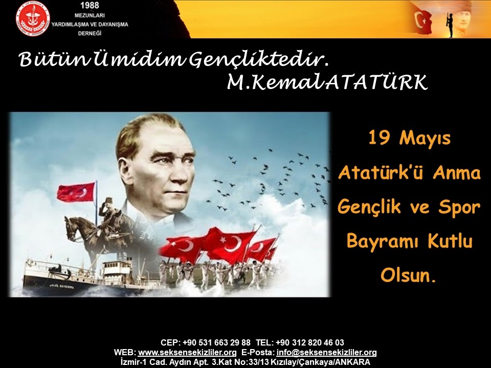 19 Mayıs Atatürk'ü Anma Gençlik ve Spor Bayramı,19 Mayıs 2022