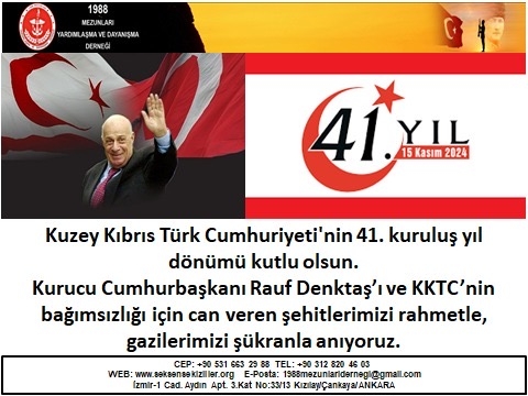 KKTC 41 ‘İNCİ YAŞI KUTLU OLSUN